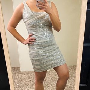 Express Sequined Mini Dress